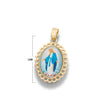 Dije Virgen De La Milagrosa Para Recamar Dorado Rodinado