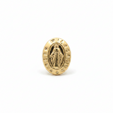 Topos Virgen Milagrosa Oro Laminado x par