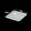 Molde De Silicona Figuras 04 Para Aretes/Dijes 12 x 12.5 Cm Para Resina