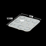 Molde De Silicona Figuras 04 Para Aretes/Dijes 12 x 12.5 Cm Para Resina