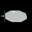 Molde De Silicona Portavasos Octagonal 12.5 cm Para Resina