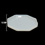Molde De Silicona Portavasos Octagonal 12.5 cm Para Resina