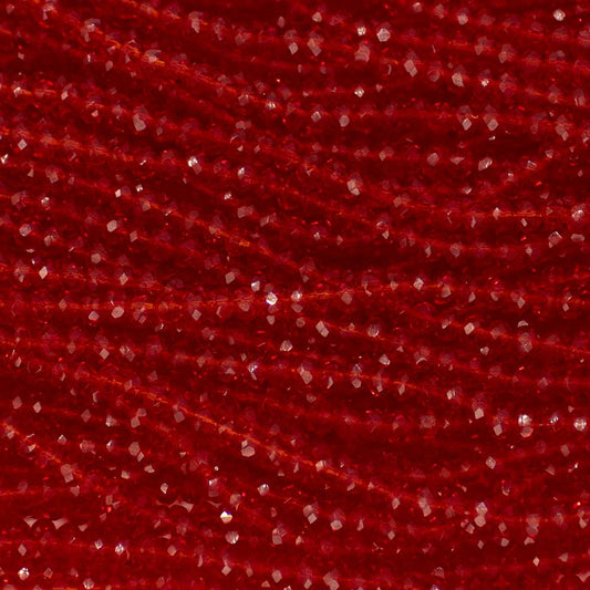 Sarta Murano 4mm / Rojo Transparente / 14