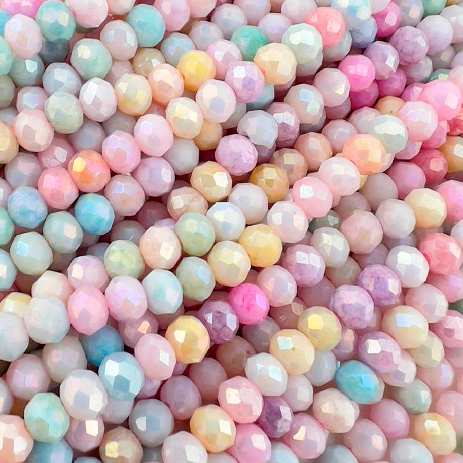 Murano Redondo Exclusivo 4mm Colores Pastel