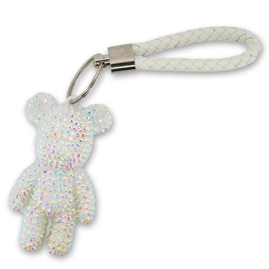 Llavero Oso KW Blanco + DIY Kit Decorativo