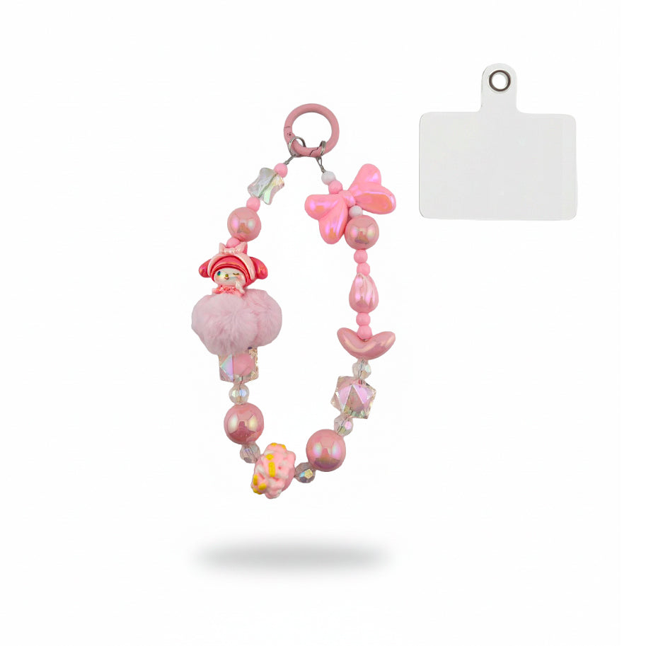 Llavero rosado My Melody Peludo