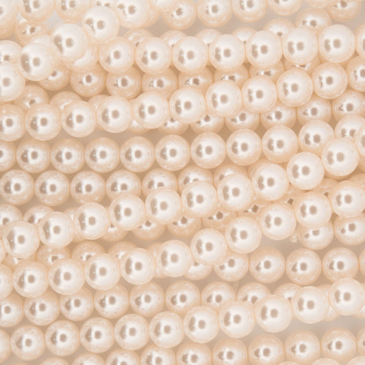 Perla Shell 02 Beige 4mm x Sarta