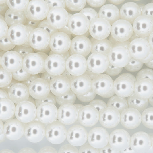 Perla Shell 01 Blanca 6mm x Sarta