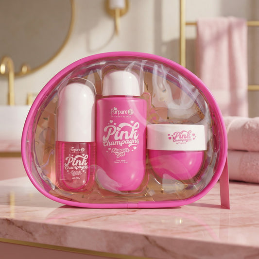 Kit Cartuchera Pink Champagne Purpure x 3 productos