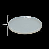 Molde De Silicona Portavasos Circular 12.5 cm Para Resina