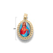 Dije Sagrado Corazón De Jesús Para Recamar Dorado Rodinado