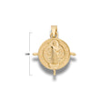 Dije San Benito Para Decorar Dorado Rodinado
