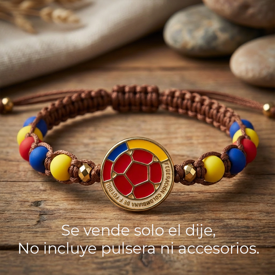 Dije Escudo Selección Colombia Doble Cara Gold Filled