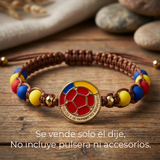 Dije Escudo Selección Colombia Doble Cara Gold Filled