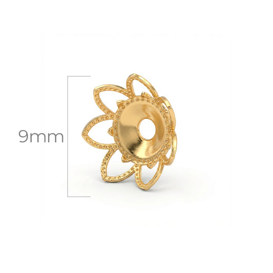 Tapa Bola Corazones Gold Filled x Gramo