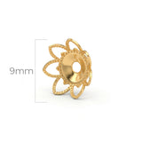 Tapa Bola Corazones Gold Filled x Gramo