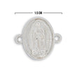 Dije Virgen Guadalupe Lisa Plateado Rodinado