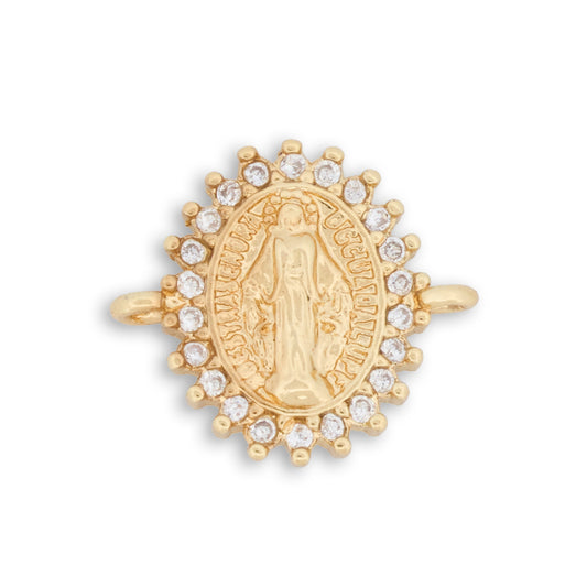 Dije Virgen La Milagrosa Dorado Rodinado