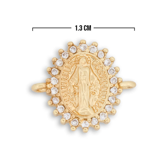 Dije Virgen La Milagrosa Dorado Rodinado